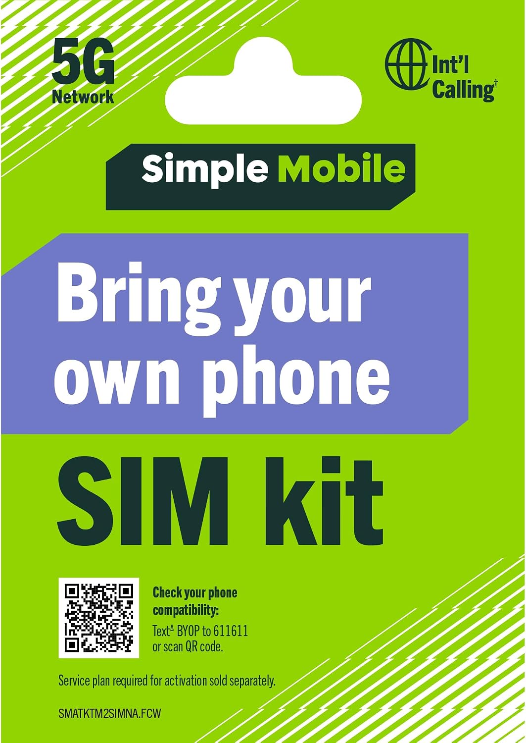 Simple Mobile Bring Your Own Phone Prepaid SIM Kit